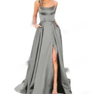 Bridesmaid Dress with Slimming Fit and Shoulder Hollow Design