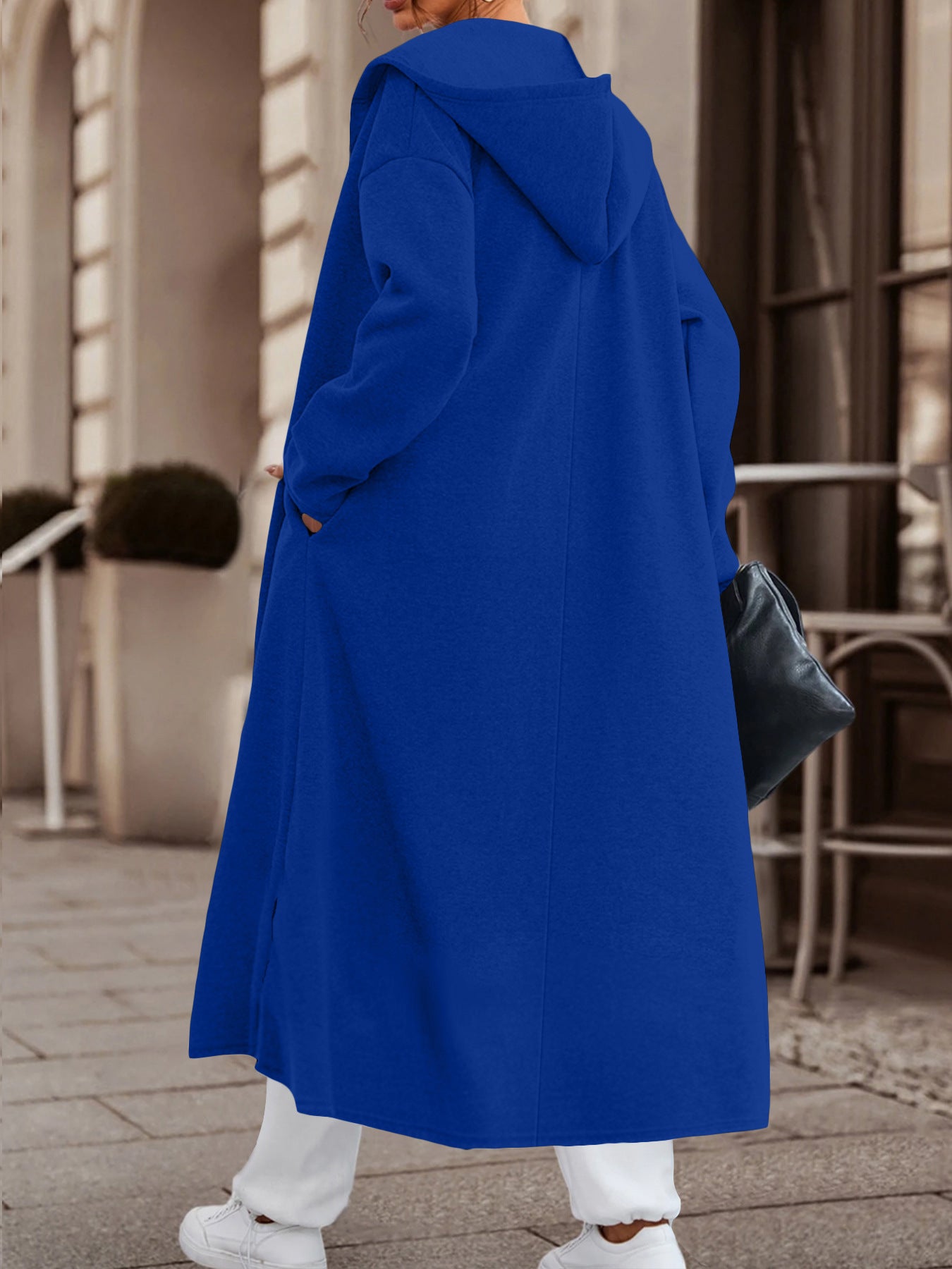 Long Cardigan Jacket with Versatile Colors and Cozy Fabric