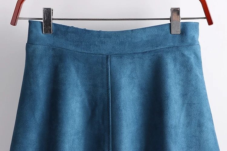 High Waist Slimming A-Line Umbrella Skirt with Pleated Design