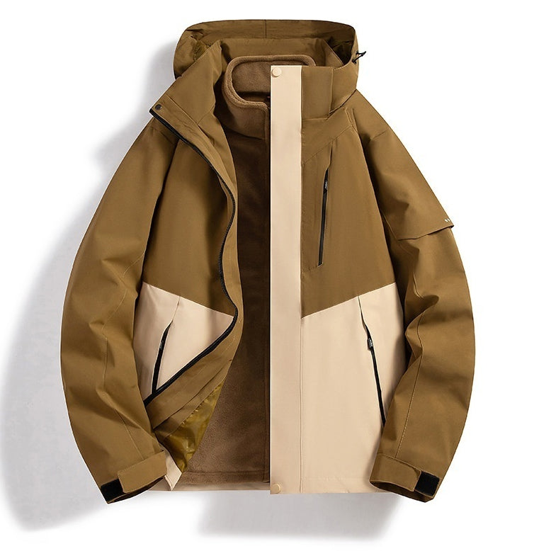 Shell Jacket with Waterproof and Windproof Features for All Seasons