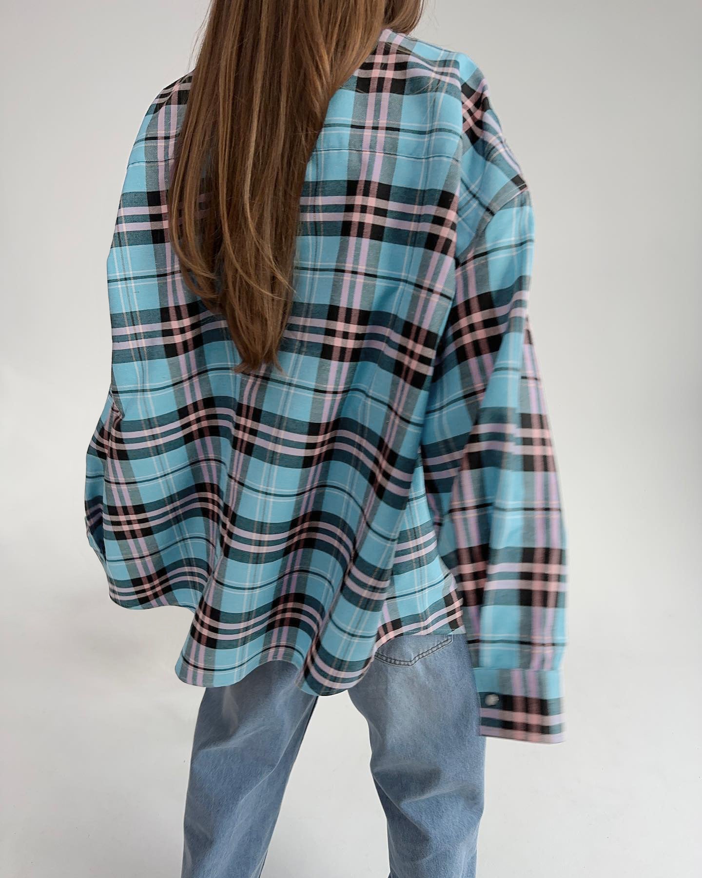 Casual Loose Design Plaid Shirt with Relaxed Fit for Effortless Style
