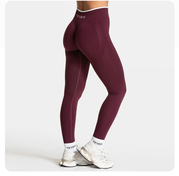 High Waist Workout Sweatpants with Hip Lifting Design