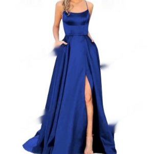 Bridesmaid Dress with Slimming Fit and Shoulder Hollow Design