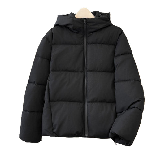 Down Cotton Jacket with Windproof Hood for Ultimate Comfort