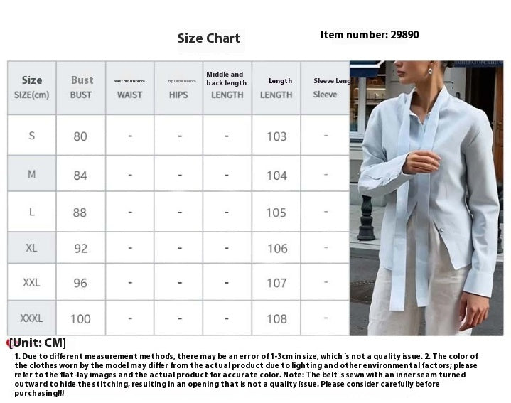 Casual Long Sleeve Shirt with Solid Color and Loose Fit Design