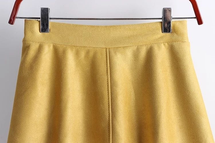 High Waist Slimming A-Line Umbrella Skirt with Pleated Design