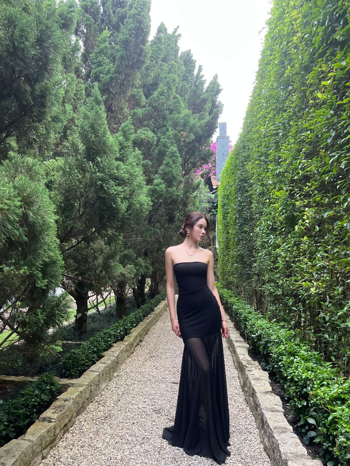 Mesh Dress with High Waist Design for Perfect Cocktail Events