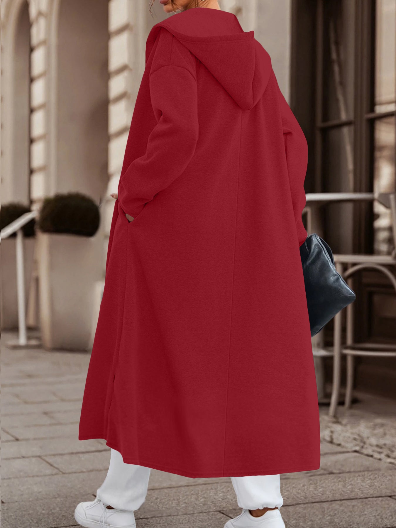 Long Cardigan Jacket with Versatile Colors and Cozy Fabric