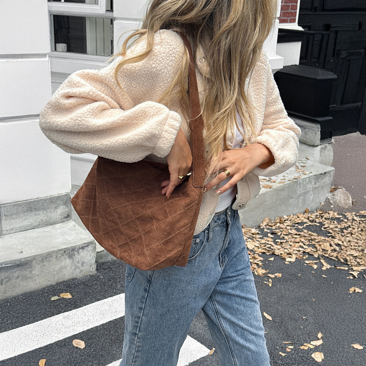 Long-sleeved Jacket with Loose Fit for Effortless Style