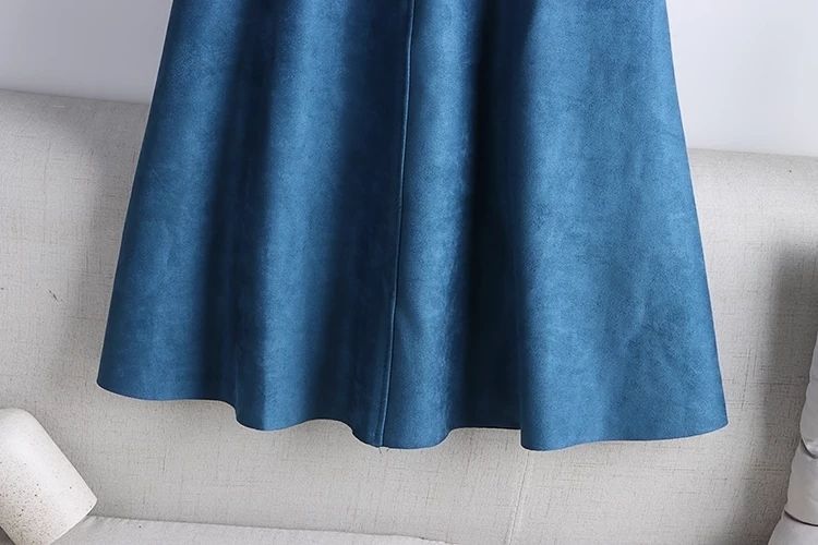 High Waist Slimming A-Line Umbrella Skirt with Pleated Design