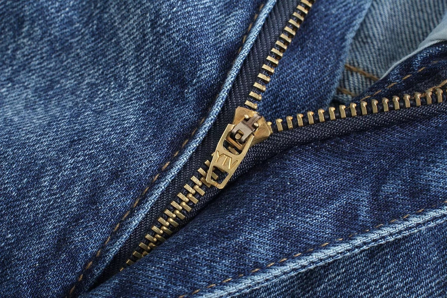 High Waist Loose Casual Denim Trousers with Straight-Leg Style