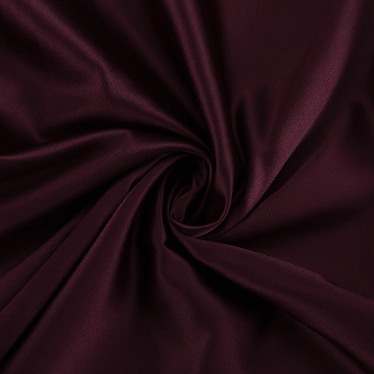 Satin Stitching Mesh Double-layer Sheath Skirt with Elegant Design