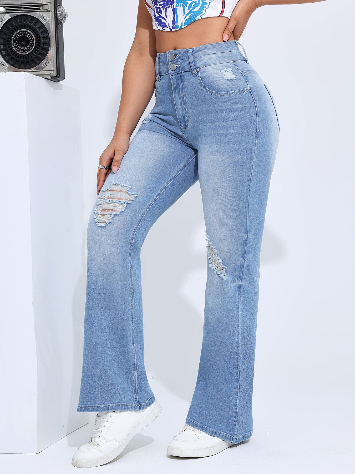 Denim Trousers with High Elasticity for All-day Comfort