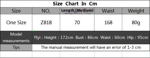 Chiffon See-through Sexy Skirt with Elastic Waistband