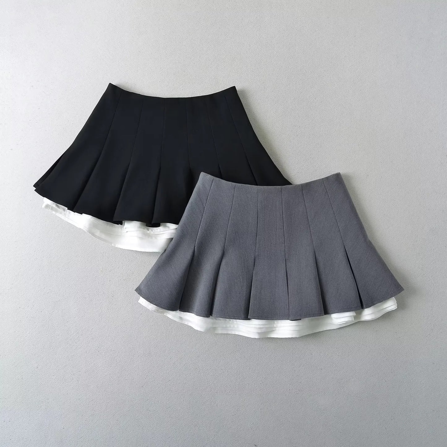 Pleated Skirt with Micro Elasticity for Stylish Socialite Look